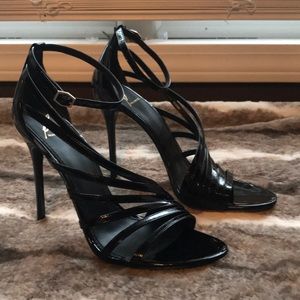 Brian Atwood Lesina Sandal Black Size 38